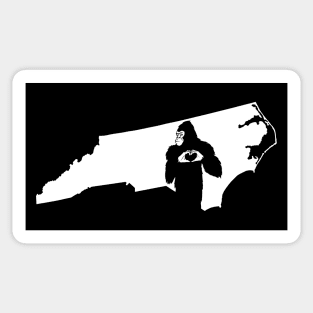 North Carolina Bigfoot Sticker